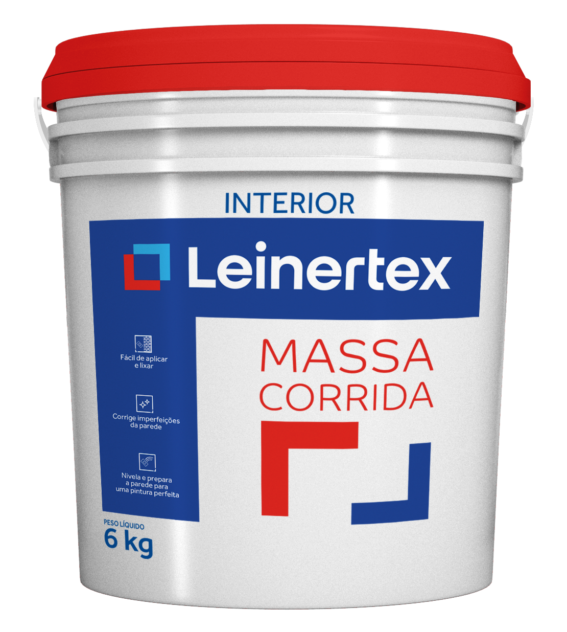 Massa Corrida Leinertex Galão Plástico 6kg – Primavera Tintas e Ferramentas