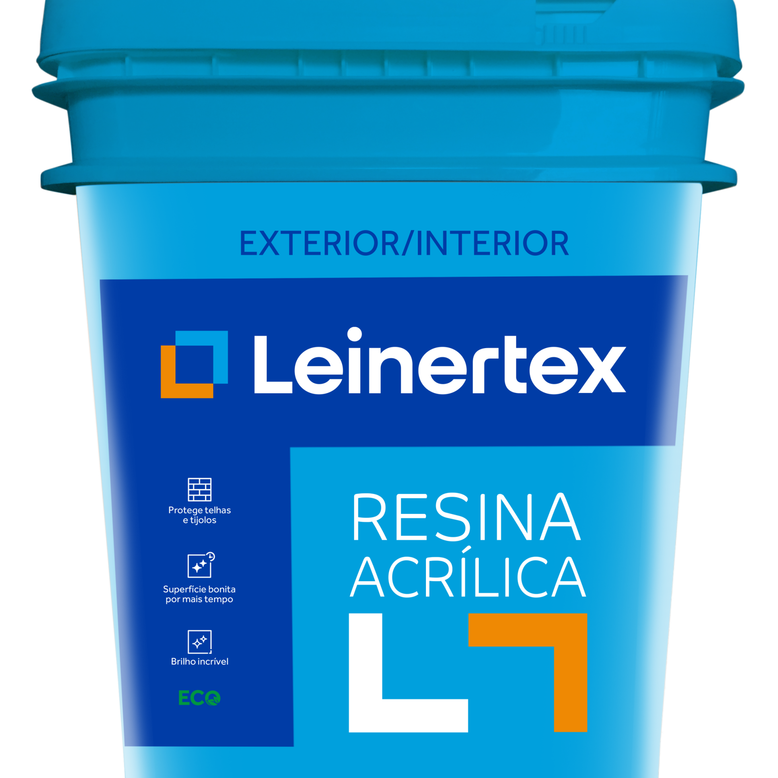 Resina Acrílica Balde Retangular 16L